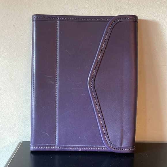 J.W. HULME Purple leather calendar or notepad cover - Picture 5 of 11